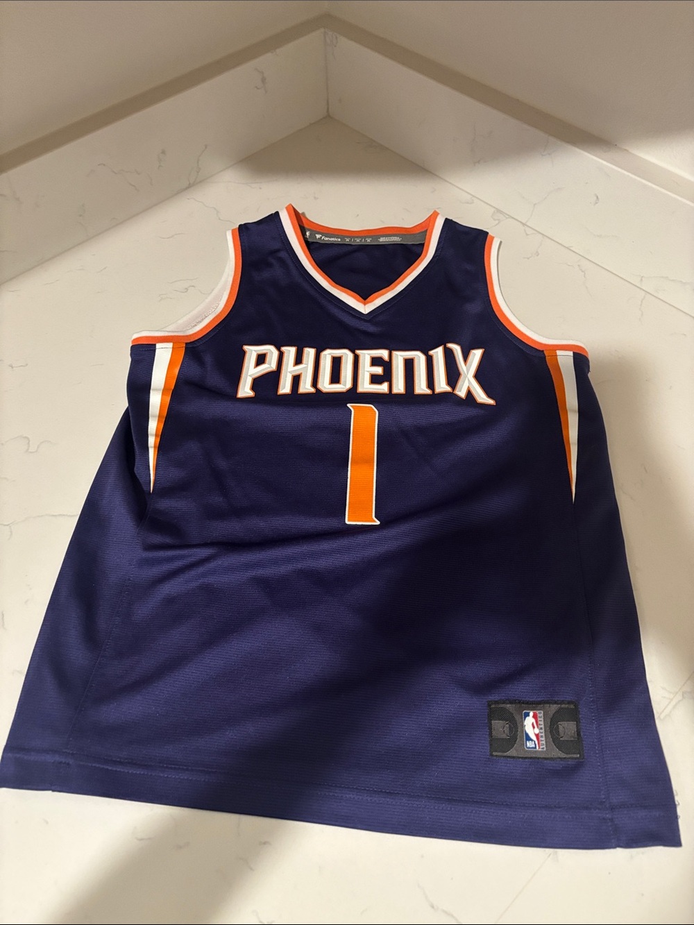 Fanatics Navy and Orange Phoenix Basketball Jersey